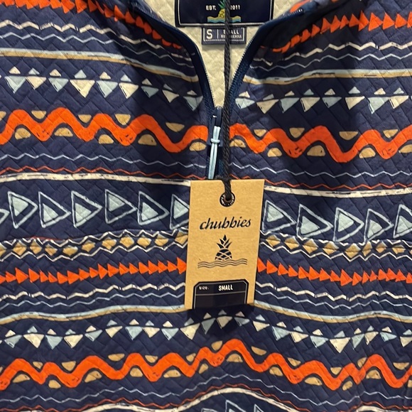 COPY - Chubbies The Trail Mix Quilted Quarter Zip Size Small, NWT - Picture 3 of 12